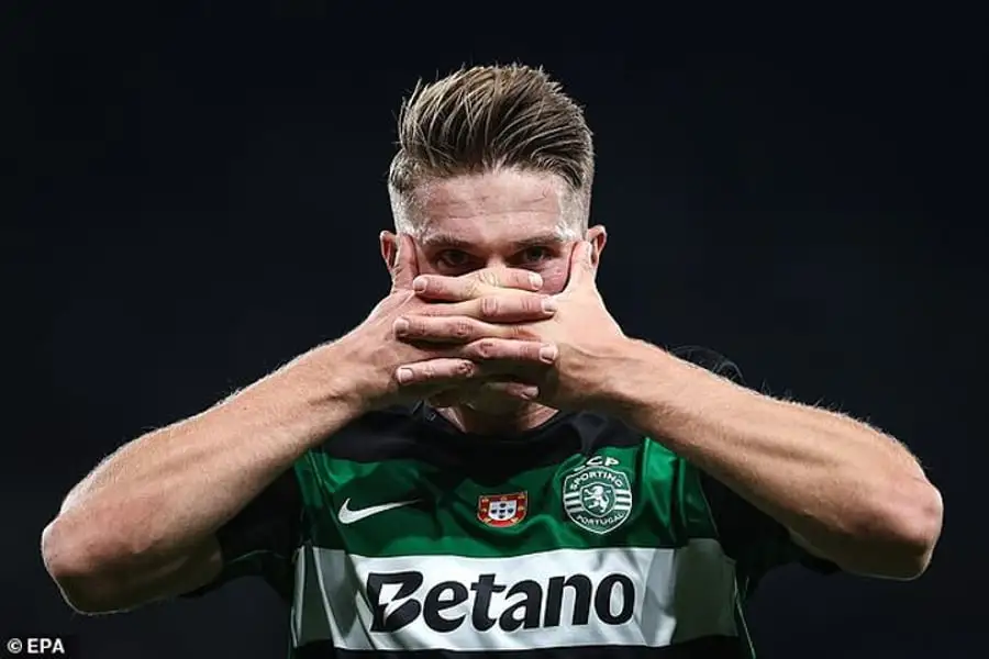 Sporting Lisbon is said to be willing to part ways with Viktor Gyokeres come next summer, with a quartet of English Prem